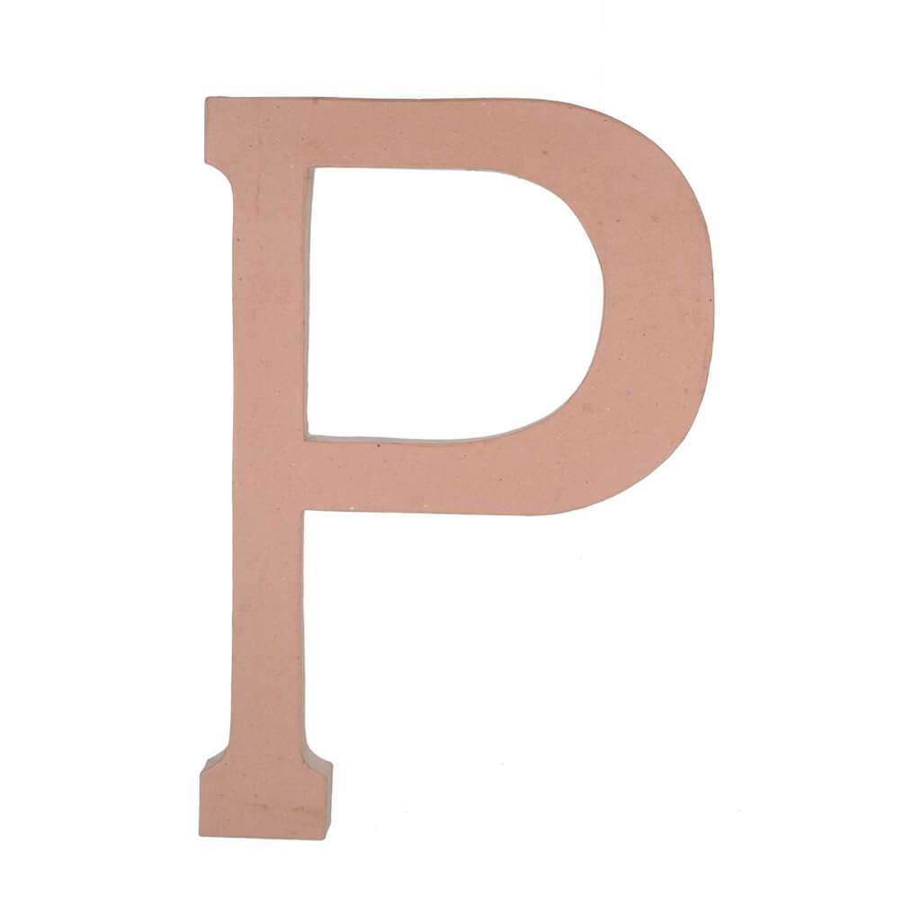 PAPER MACHE LETTER P 23.5IN 