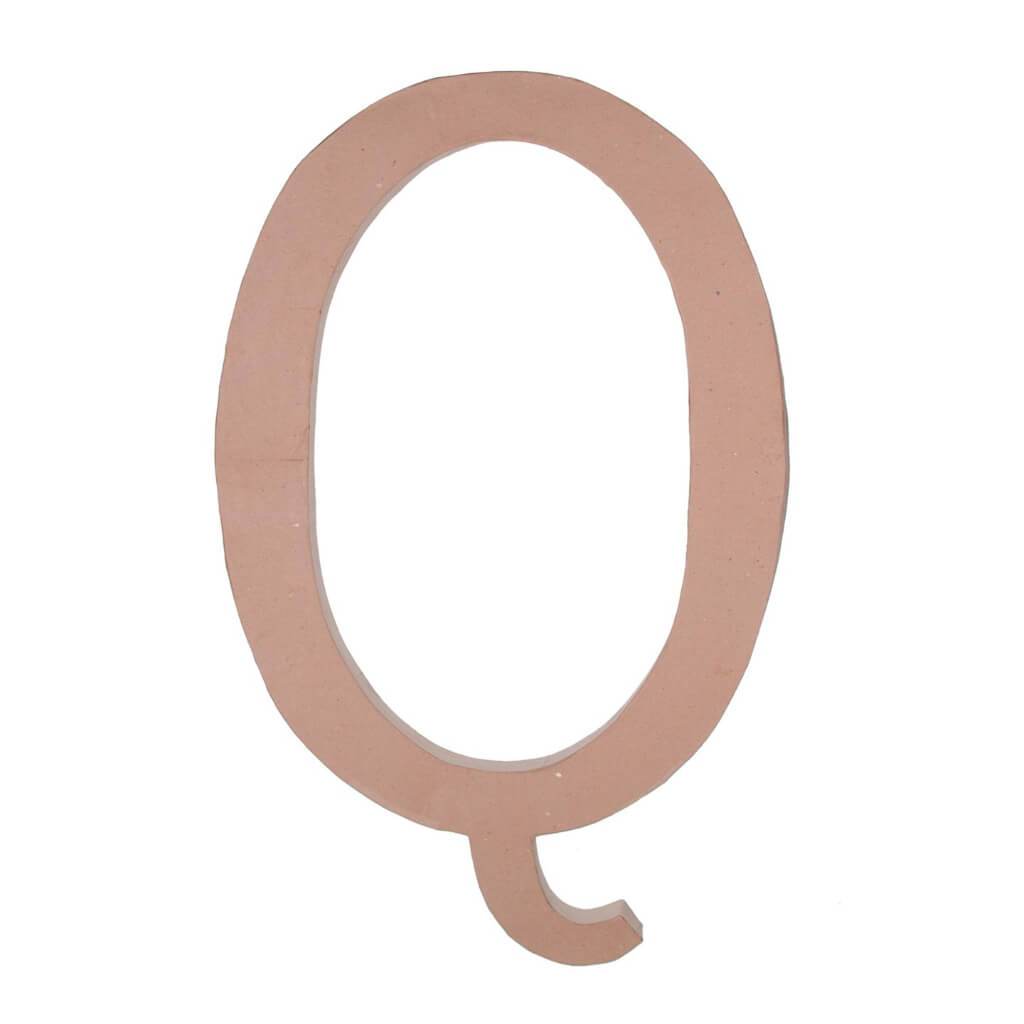 PAPER MACHE LETTER Q 23.5IN 