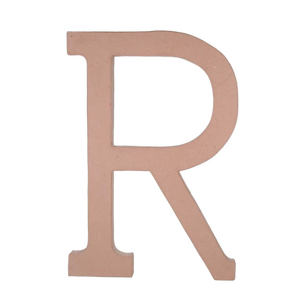 PAPER MACHE LETTER R 23.5IN 
