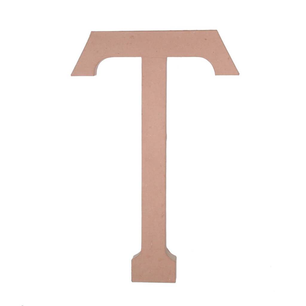 PAPER MACHE LETTER T 23.5IN 