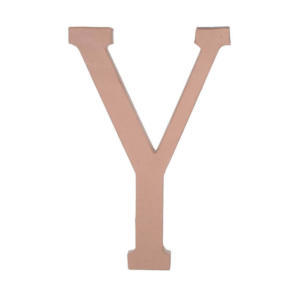PAPER MACHE LETTER Y 23.5IN 