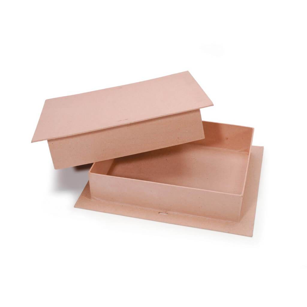 PAPER MACHE RECTANGLE BOX 11X9IN 