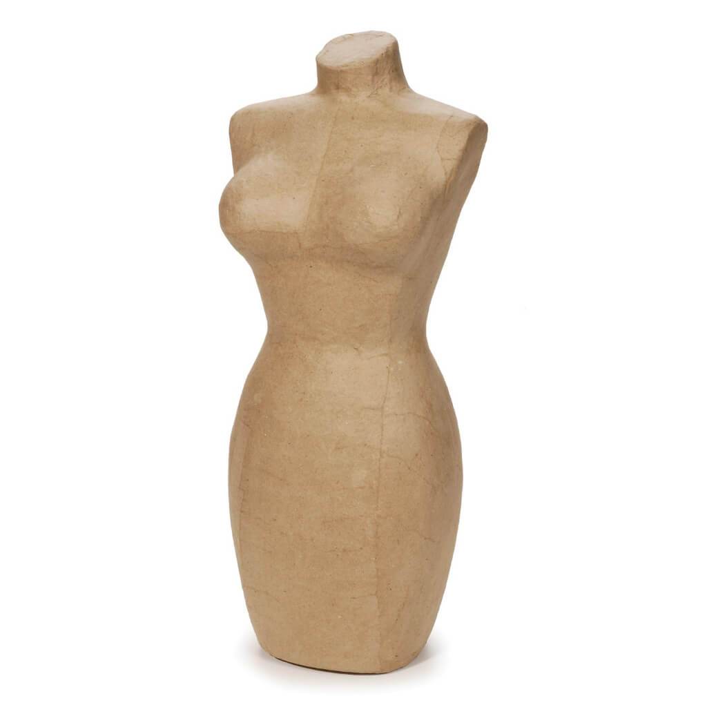 PAPER MACHE LARGE DISPLAY MANNEQUIN 17IN 