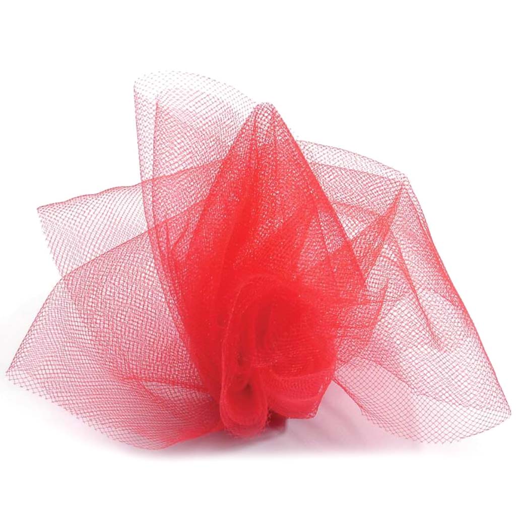 TULLE RED 6INX25YD 