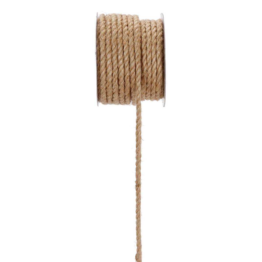 JUTE CORDING NATURAL 4MMX25FT 