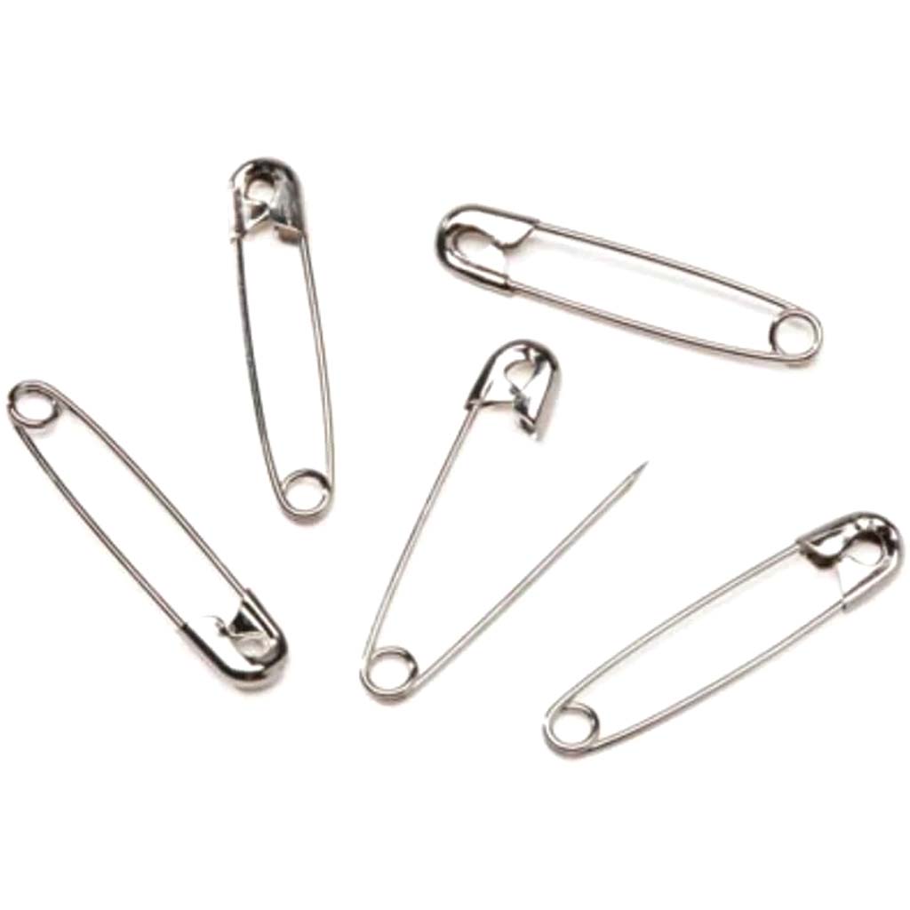 #2 Safety Pins Silver 1-1/2 inches 144 pieces 