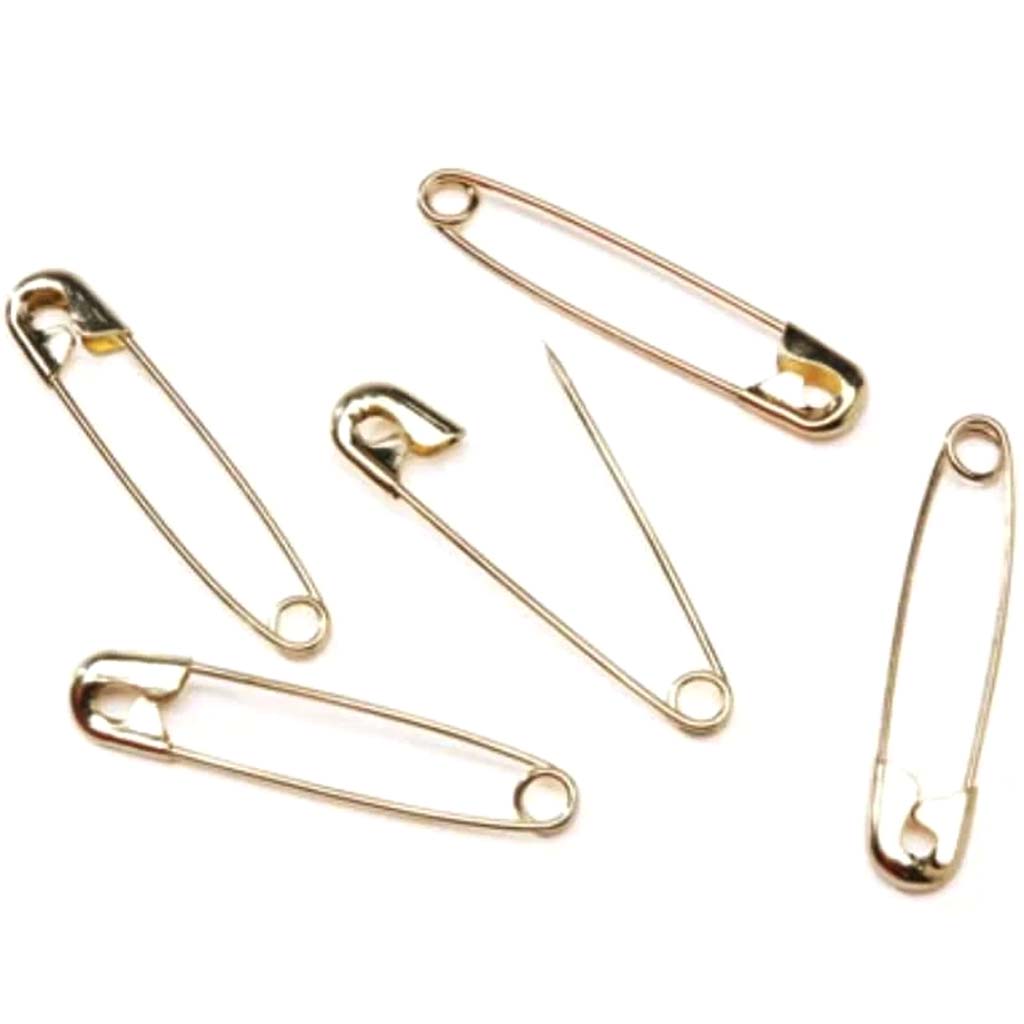 #3 Safety Pins Gold 