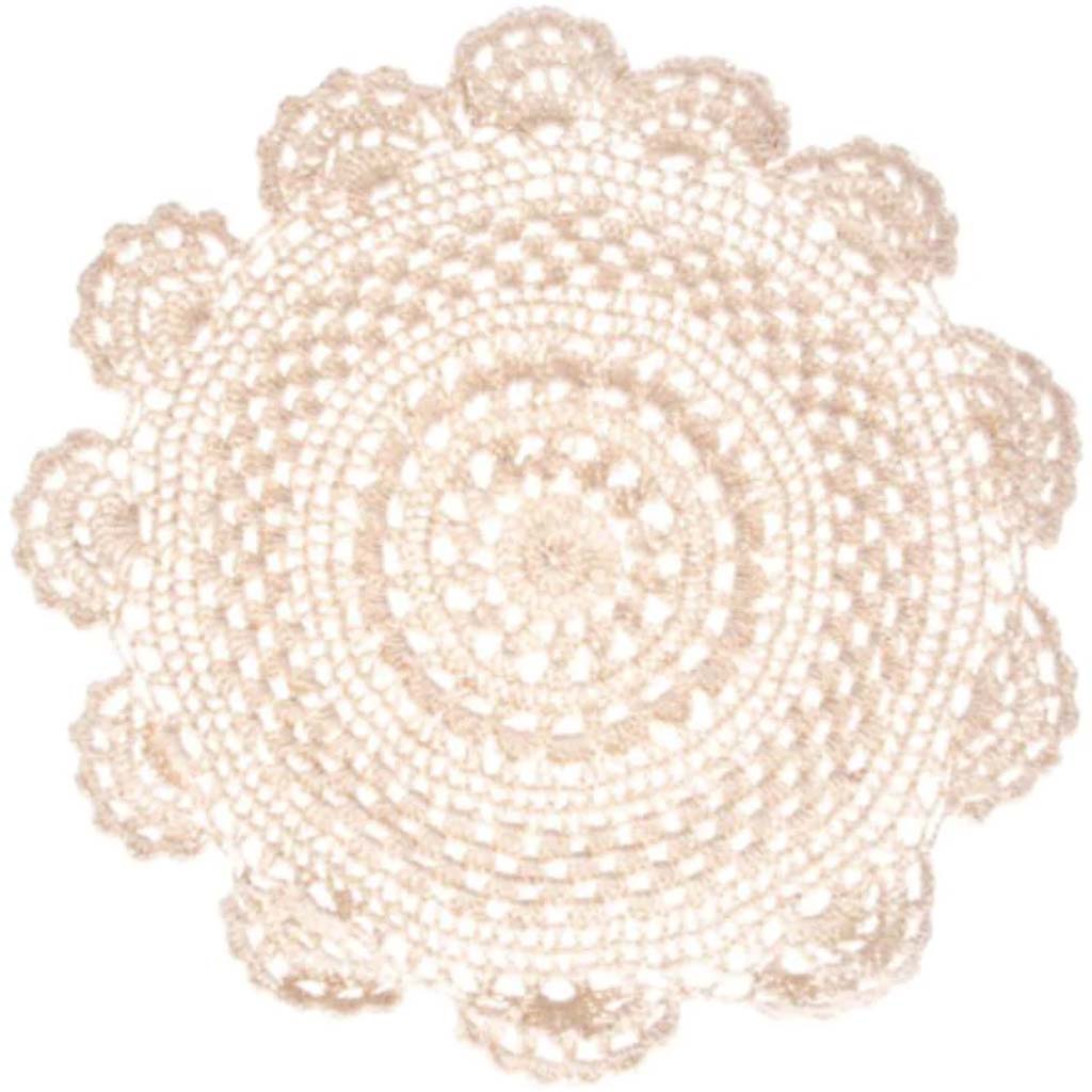 Doily Ecru 14 Inches 