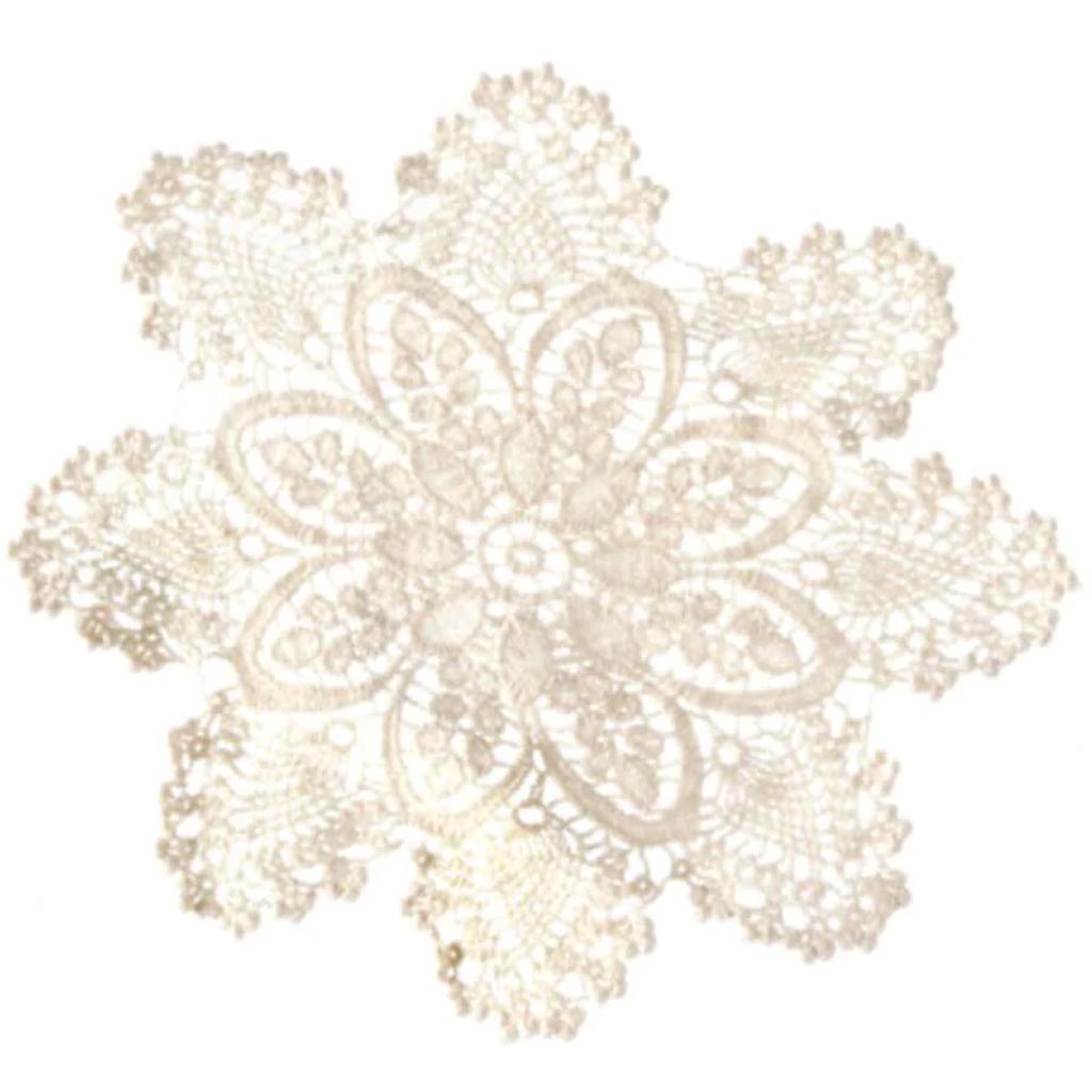 Pineapple Doily White 6 inches 