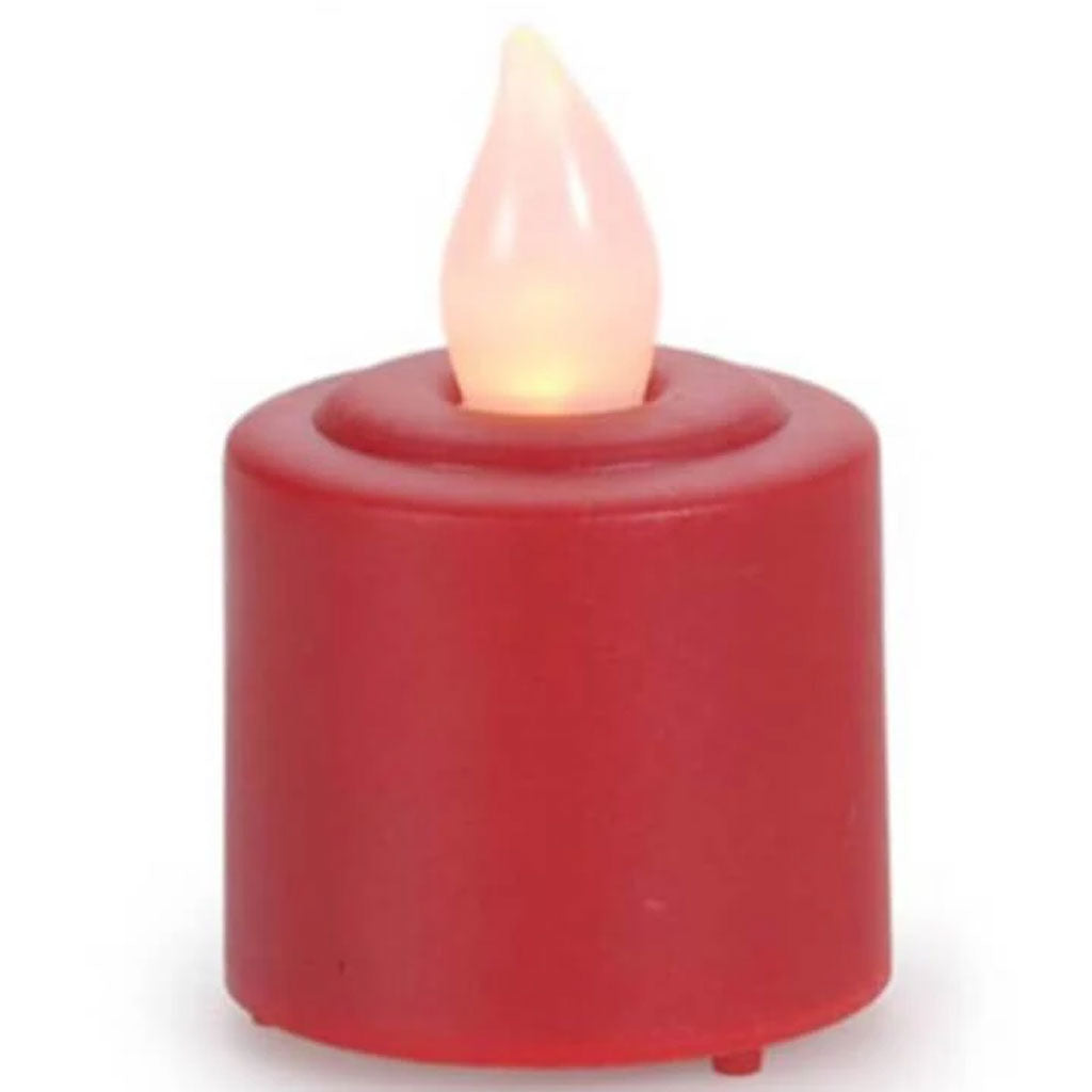 LED Votive Candles Red Flicker 