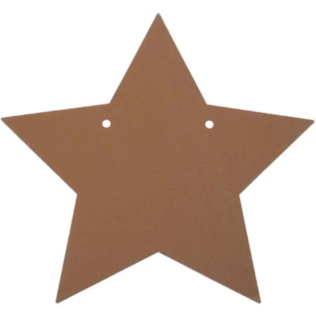 Star Shape Rustic Look Metal Cut Outs 5 inches 