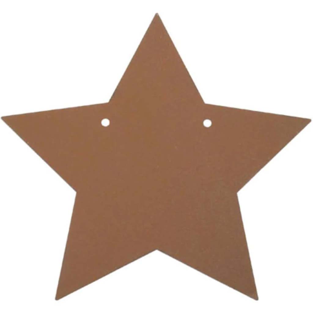 Star Shape Rustic Look Metal Cut Outs 5 inches 