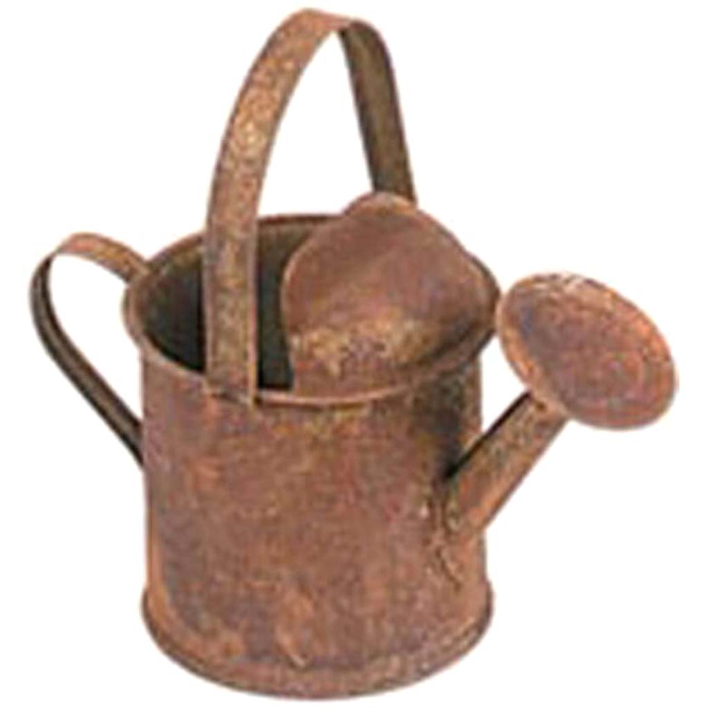 Watering Can Brown Painted Rustic Look 