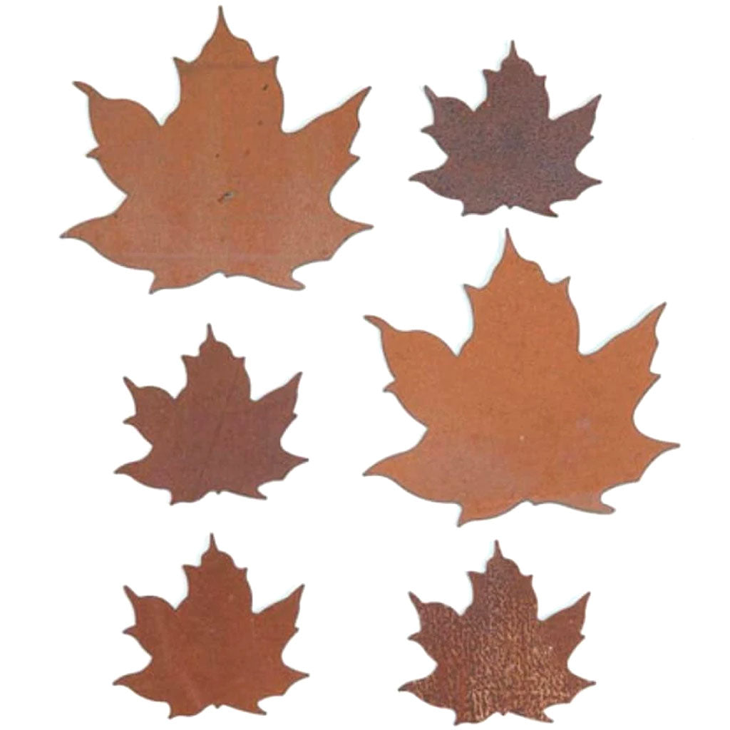 Metal Shapes Rustic Look Leaves 