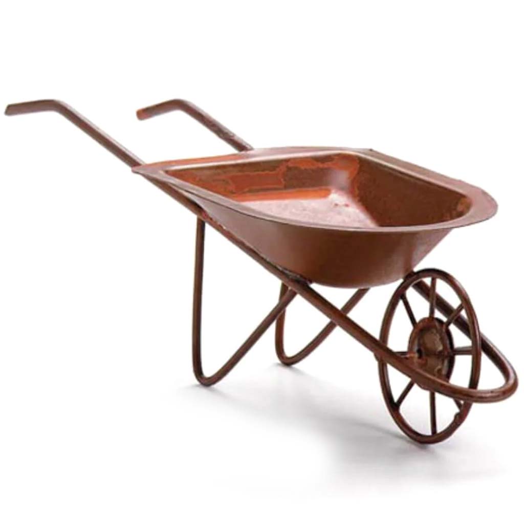 Tin Wheelbarrow Rusted 