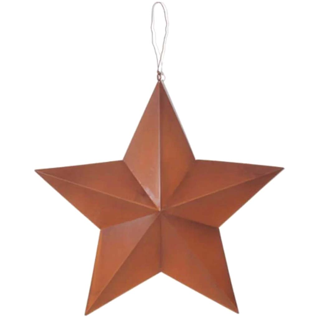 3D Star Metal Rustic 18 Inches 