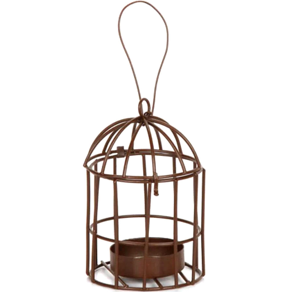 Birdcage Metal With Tealight Holder 