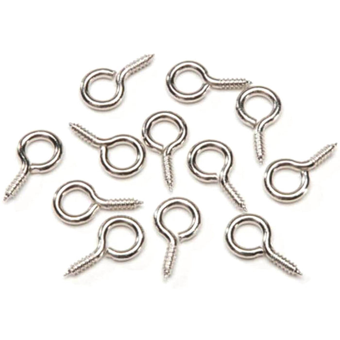 Screw Eye Hook Nickel 8 x 20mm 