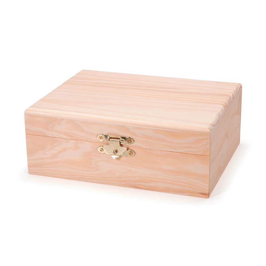 WOODBOX HINGED 7.125X5.5IN 