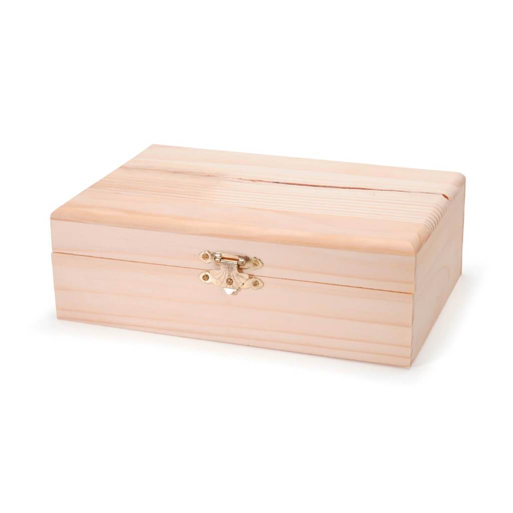 RECTANGLE WOOD BOX 8.25X5 58X2 