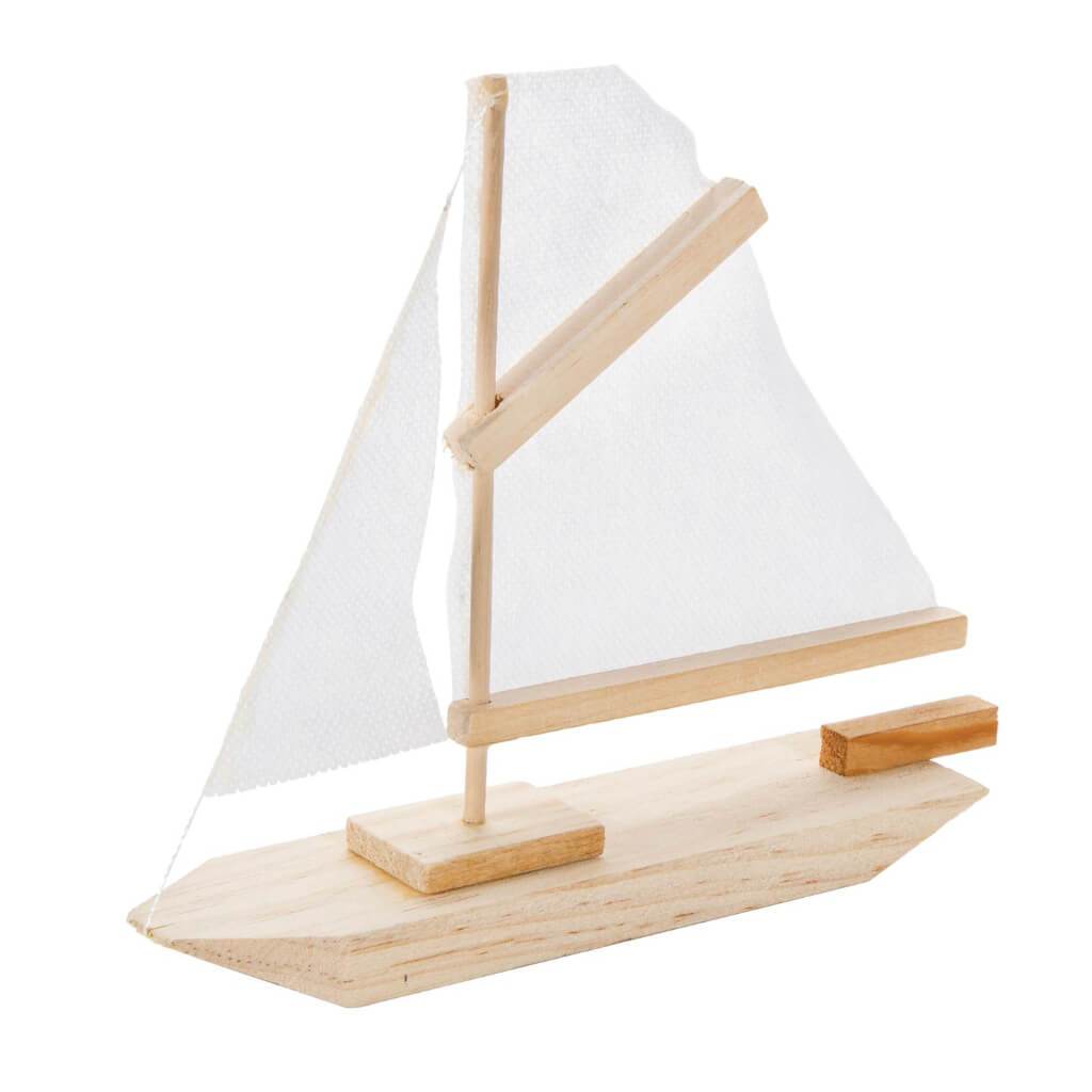 WOOD MODEL KIT - SAILBOAT 7X6IN 