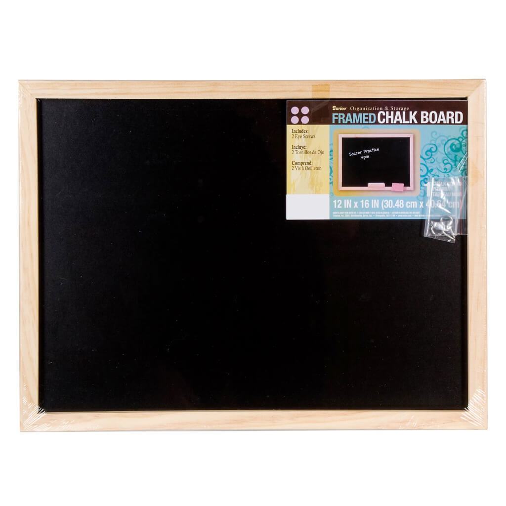 BLACKBOARD WOOD FRAME 12X16IN 