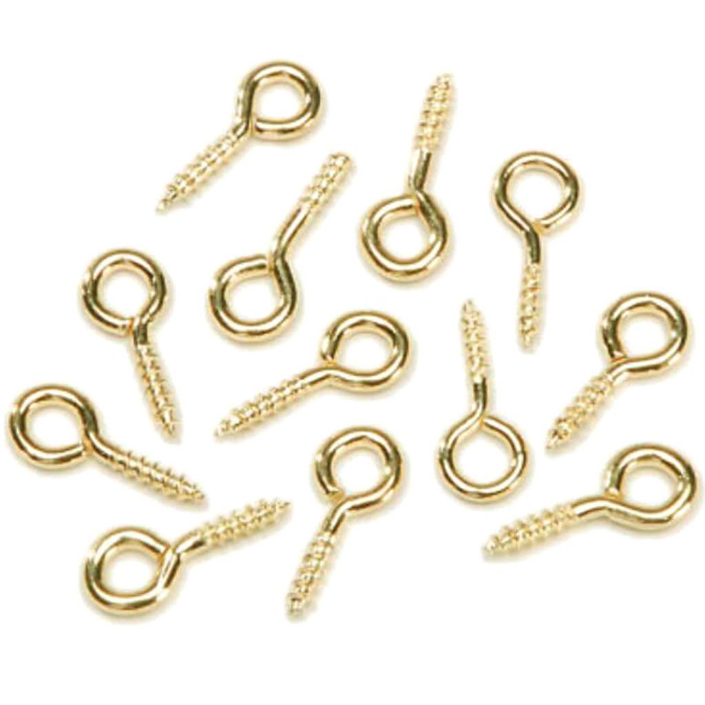 Screw Eye Hook Gold 5mm 