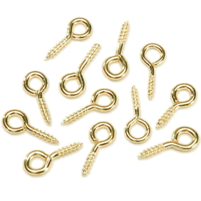 Screw Eye Hook Gold 5mm 