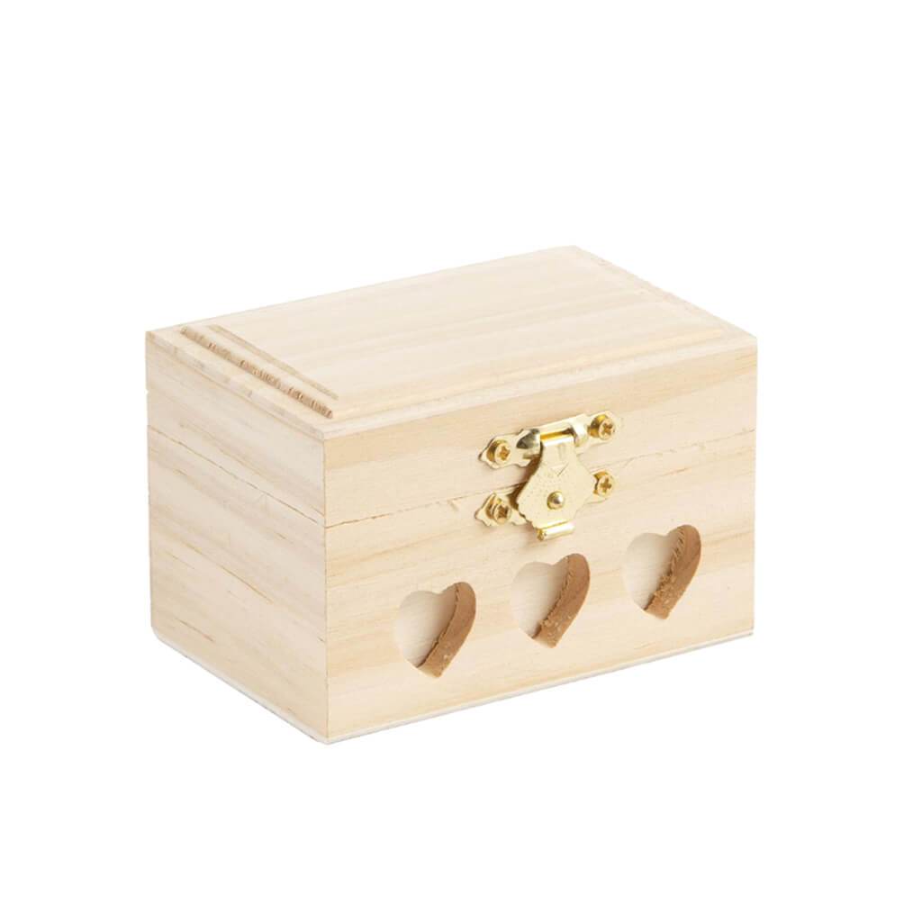 WOODBOXUNFINIHINGEDLID 3.125IN 