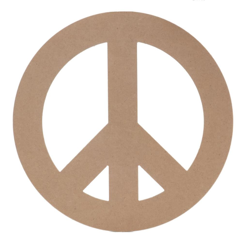 WOOD PEACESIGN UNFIN DIAM 12IN 