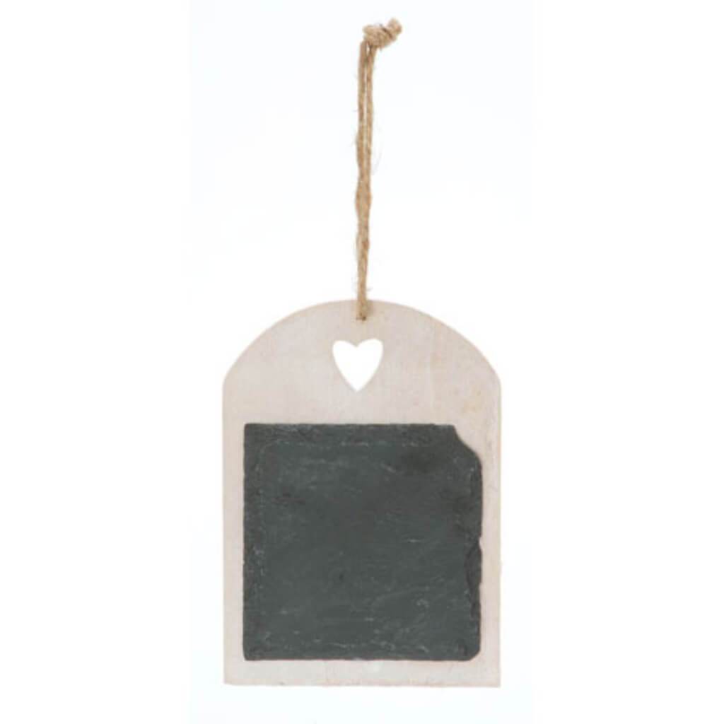 SQUARE SLATE WOOD HANGER 