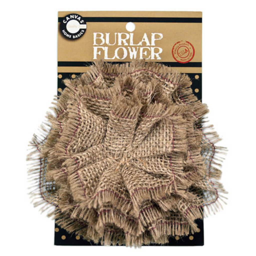 Canvas Corp Burlap Flower 