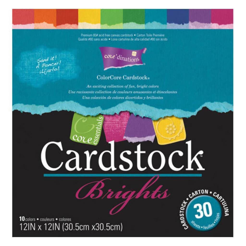 CARDSTOCK BRIGHTS 30PK 12X12 