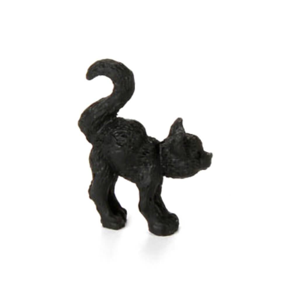 MINIATURE BLACK CAT RESIN 1.25IN 