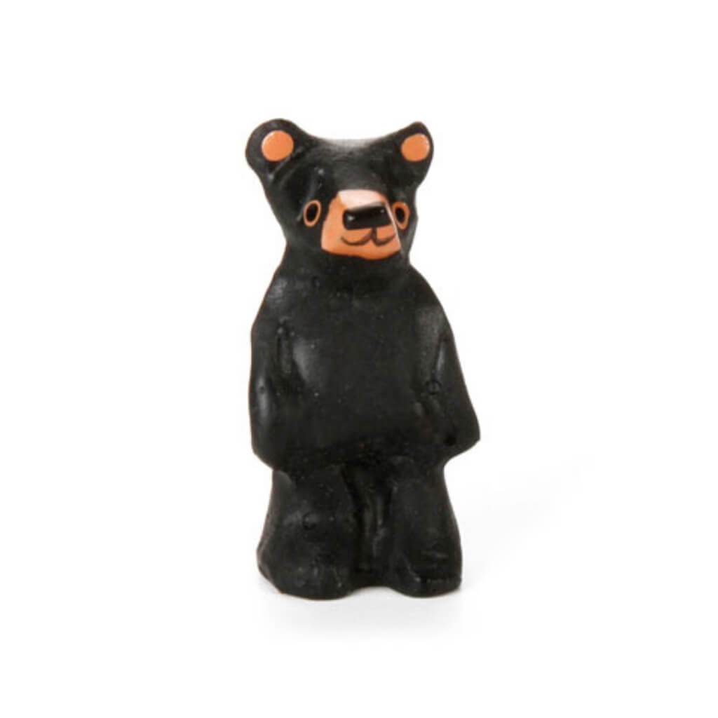 MINIATURE BLACK BEAR RESIN 1IN 