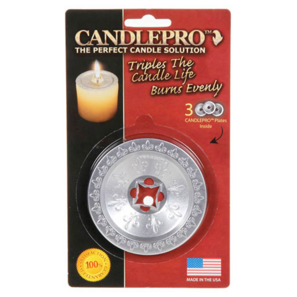 CANDLE ALUM TOP PLATE 3PCS 