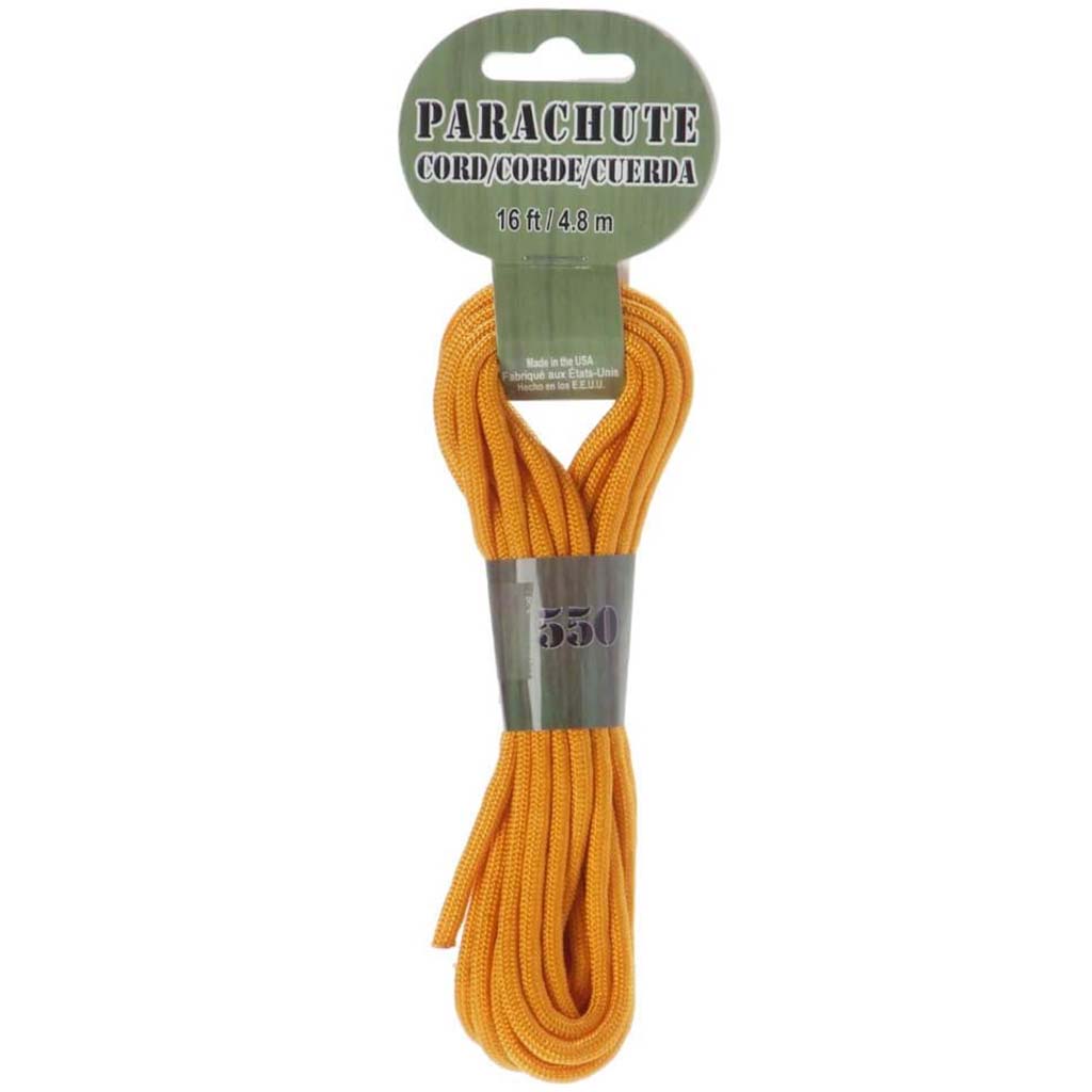 PARACHUTE CORD - 550LB 16FT GOLDEN 