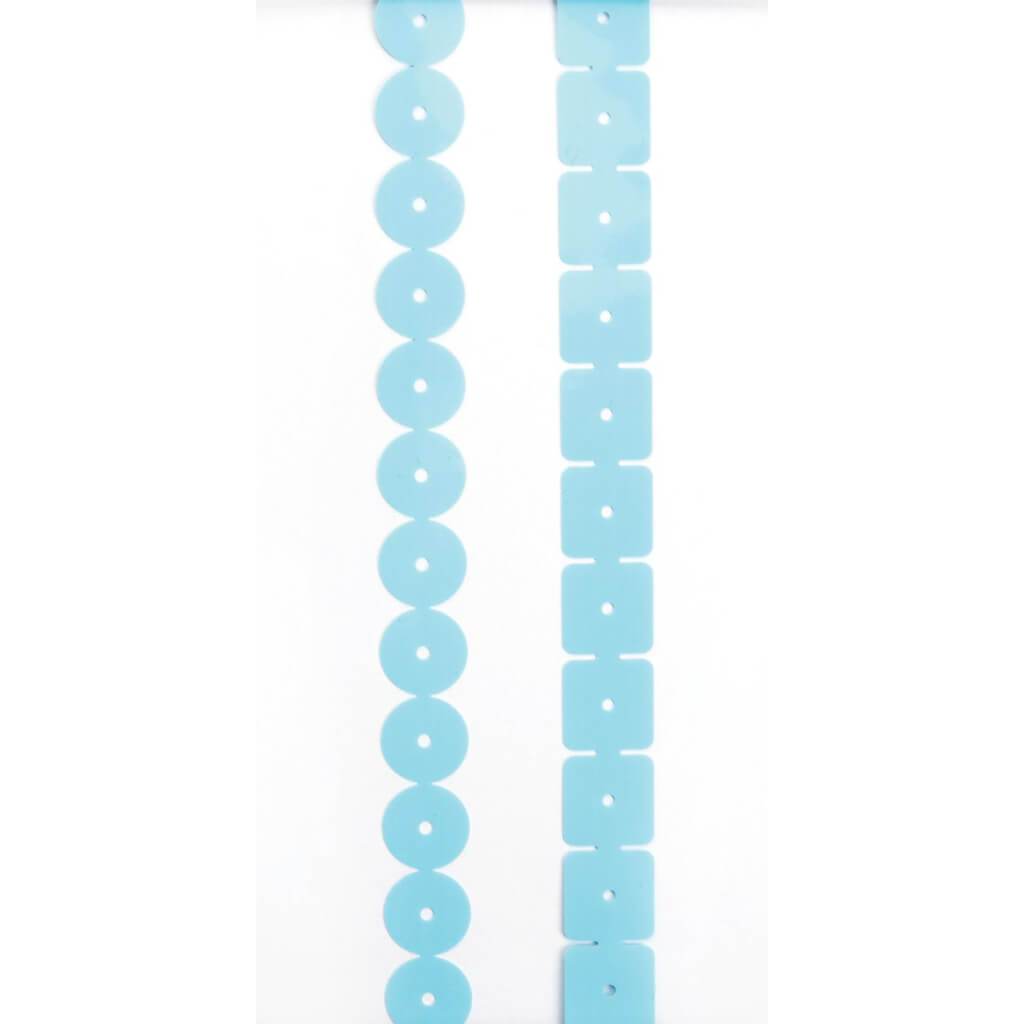 SEQUIN RIBBON CREAM LIGHT BLUE 2PK 
