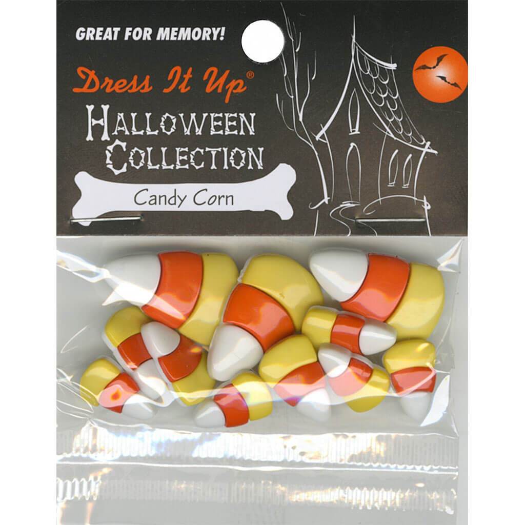Buttons Candy Corn 6pcs