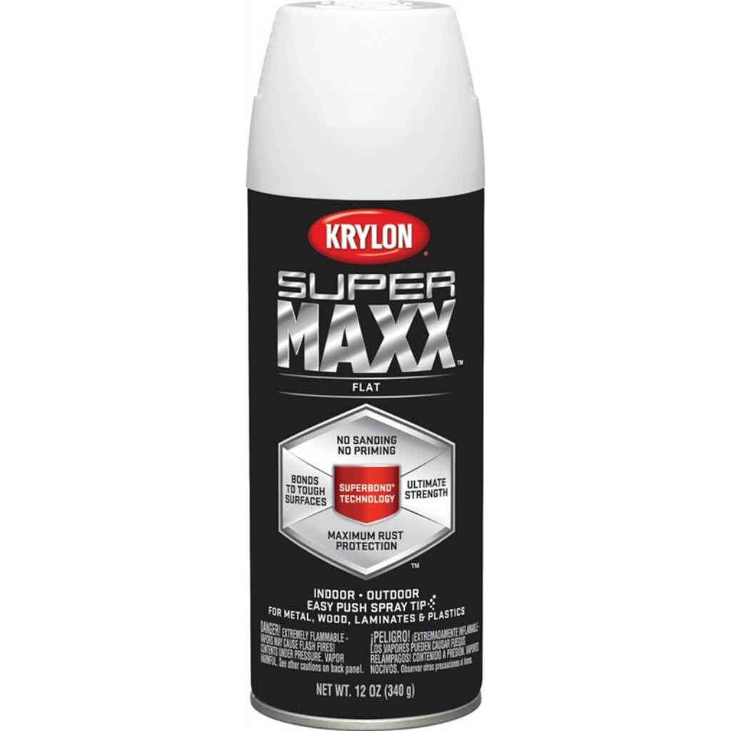 Spray Paint Krylon Supermaxx Flat 12oz