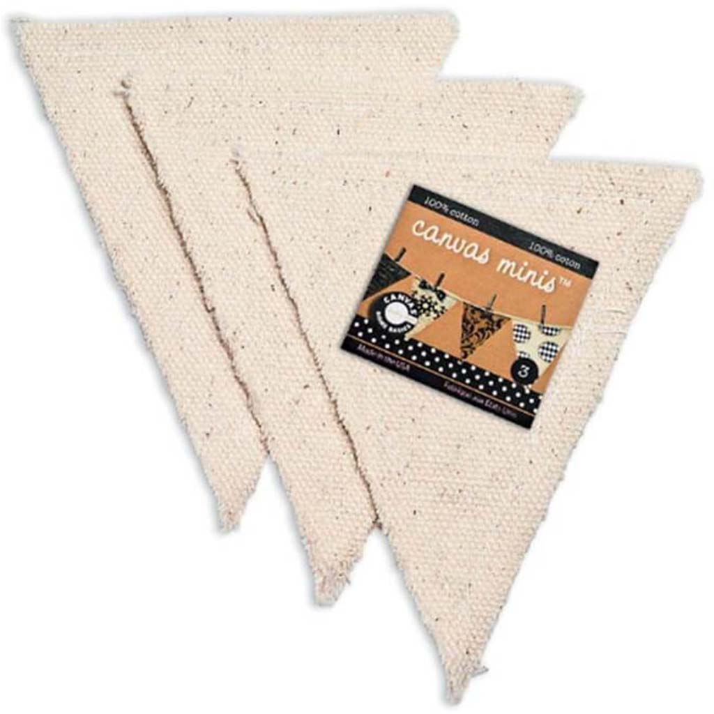 CANVAS MINI SHAPES TRIANGL 3PK 