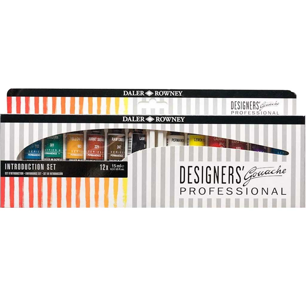 Designers Gouache Introduction Set of 12 Tubes 15ml 