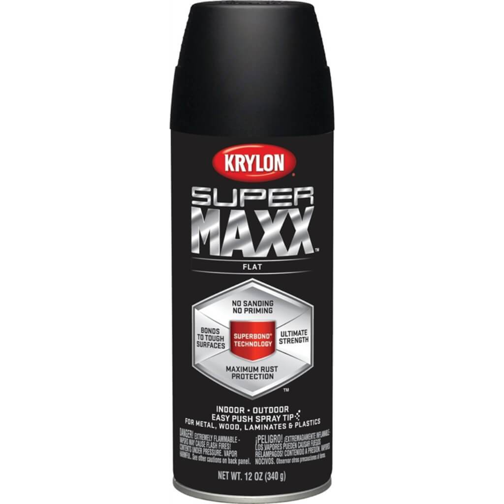 Spray Paint Krylon Supermaxx Flat 12oz