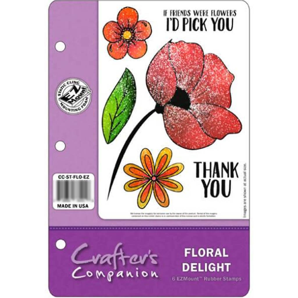 Crafters Comp Ezmount Stamp St Floral Delight 