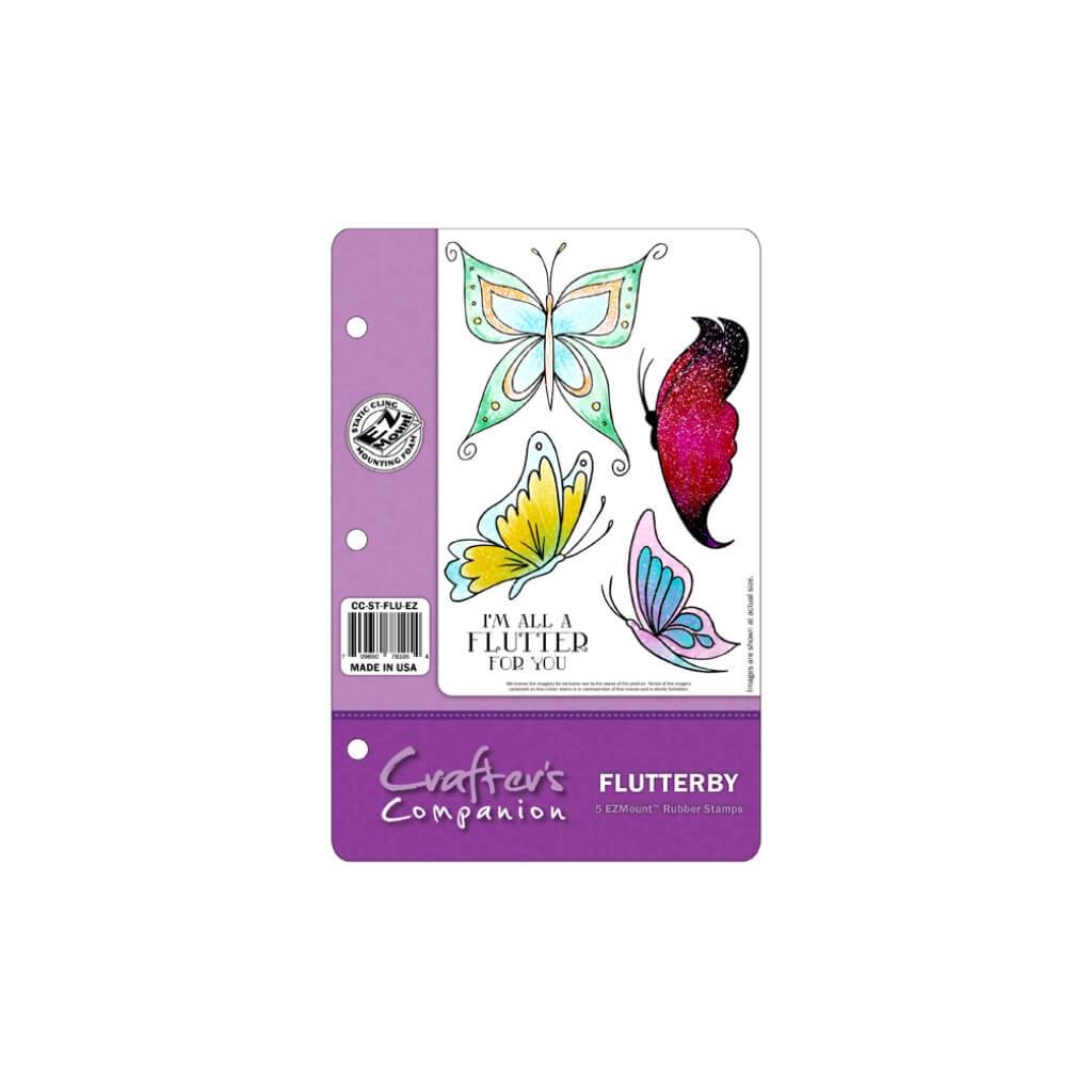 Crafters Comp Ezmount Stamp St Flutterby 