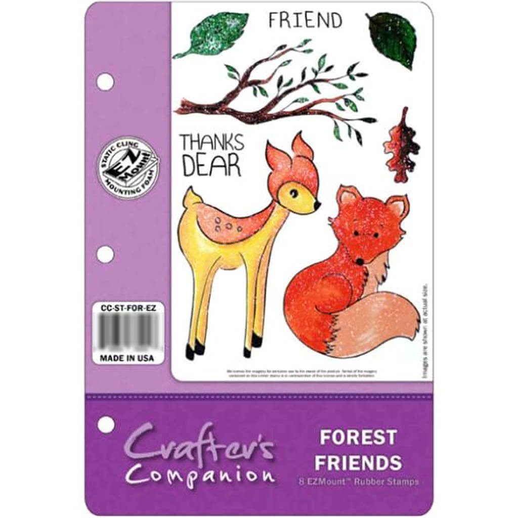 Crafters Comp Ezmount Stamp St Forest Friends 