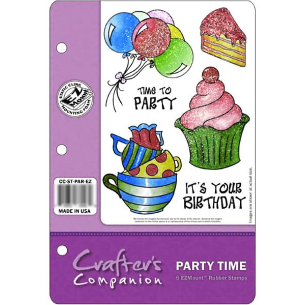 Crafters Comp Ezmount Stamp St Party Time 