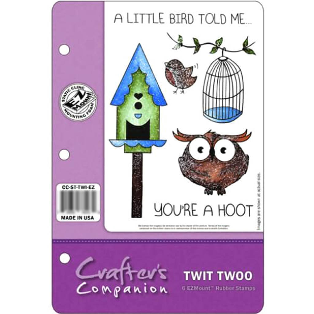 Crafters Comp Ezmount Stamp St Twit Twoo 