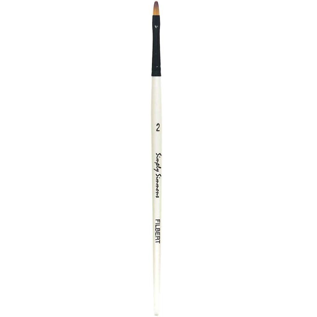 Simply Simmons Short Handle Filbert Brushes