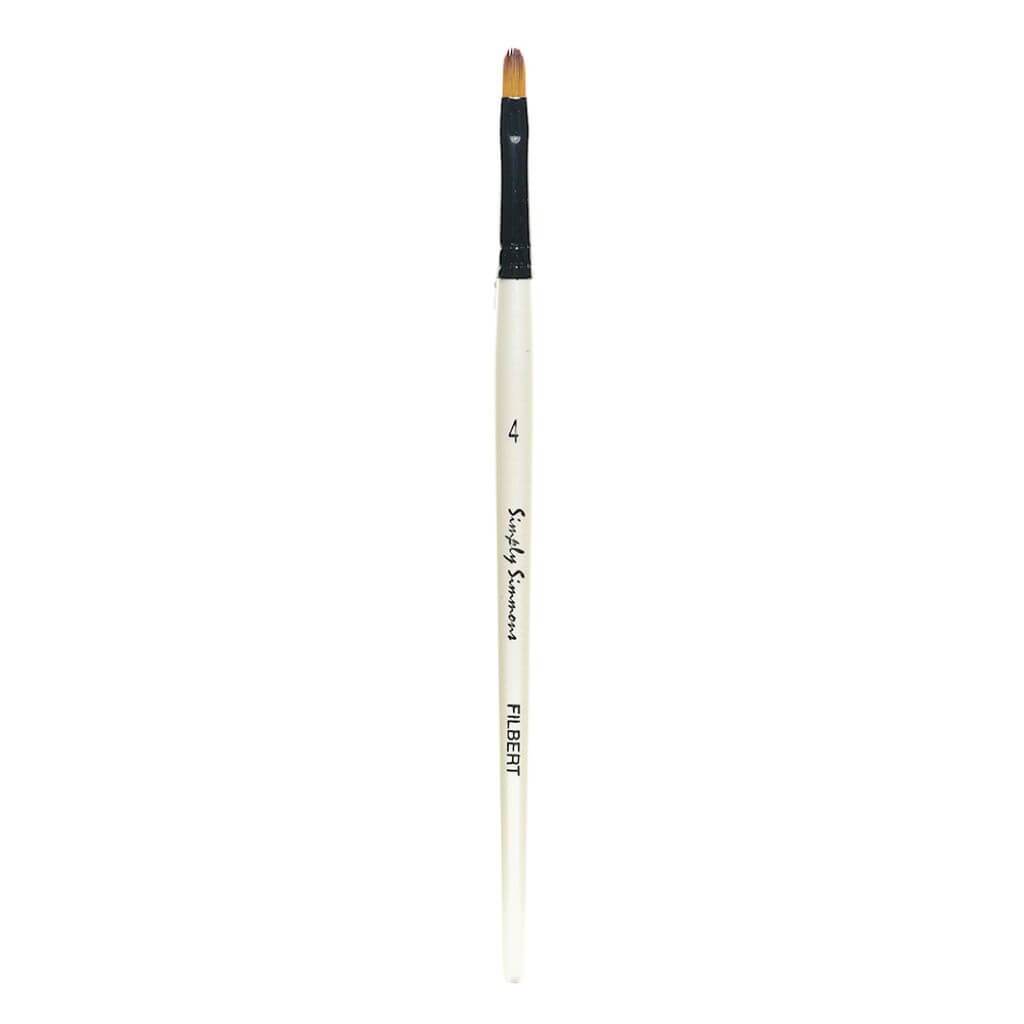 Simply Simmons Short Handle Filbert Brushes